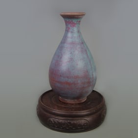 SMALL JUN KILN YU HU CHUN STYLE PORCELAIN VASE