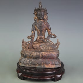 A FINE BRONZE BUDDHA STATUE