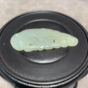 HETIAN WHITE JADE PENDANT WITH PHOENIX DESIGN