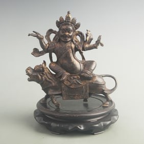 GILT BRONZE TARA STATUE (AUSPICIOUS MOTHER GODDESS)