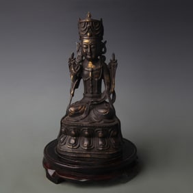 A FINE BRONZE BUDDHA STATUE