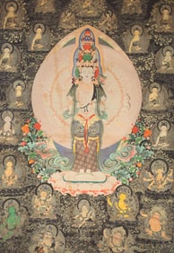 A FINE TIBETAN BUDDHISM THANGKA