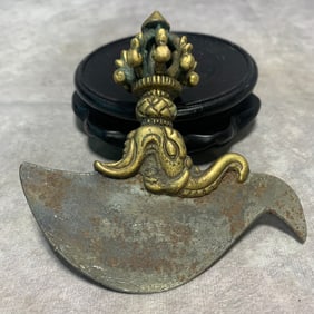 TIBETAN BRONZE AND IRON RITUAL TOOLS
