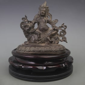 TIBETAN DEITY OF WEALTH STATUE (VASUDHARA)