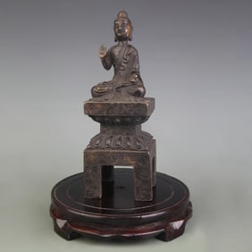 A FINE BRONZE BUDDHA STATUE