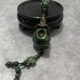 A FINE TURQUOISE STONE MADE PENDANT