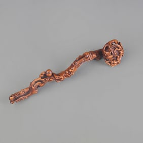 A FINE BOXWOOD MADE RUYI SCEPTER