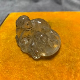 NATURAL CRYSTAL AUSPICIOUS BEAST PENDANT