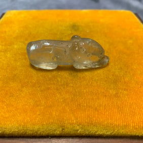 NATURAL CRYSTAL LUCKY RABBIT PENDANT