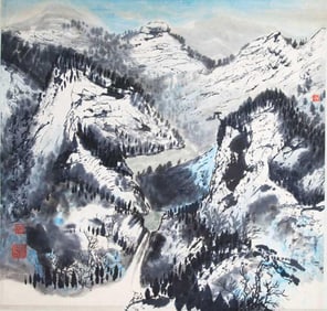 CHINESE PAINTING, ATTRIBUTED TO LIU JIN GANG