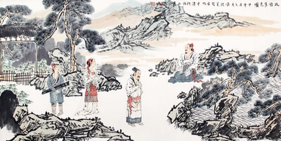 ZHAO GUO JING, WANG MEI FANG, CHINESE PAINTING ATTRIBUTED TO