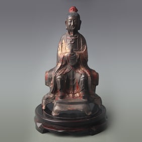 A FINE BRONZE OFFICIAL FIGURE