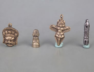 GROUP TIBETAN BUDDHISM BRONZE PENDANT