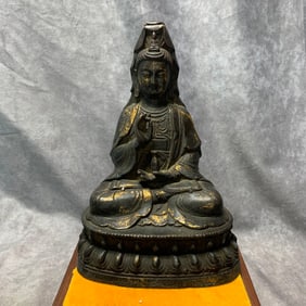 GILT BRONZE BODHISATTVA STATUE