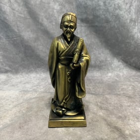CONTEMPORARY BRONZE MENCIUS STATUE ORNAMENT