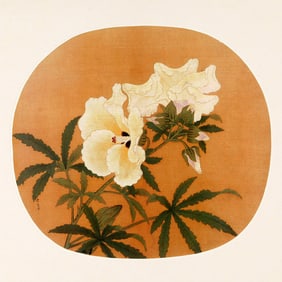 A FINE CHINESE PAINTING PRINT ON SILK
