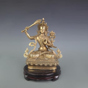 STATUE OF MANJUSHRI BODHISATTVA