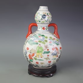 FIVE COLOR FIGURE DESIGN MOON STYLE PORCELAIN BOTTLE