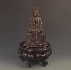 RARE TIBETAN BUDDHISM SEATED SAKYAMUNI STATUE