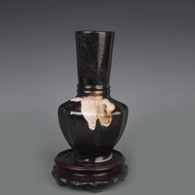 JIZHOU KILN STRAIGHT-NECK PORCELAIN VASE