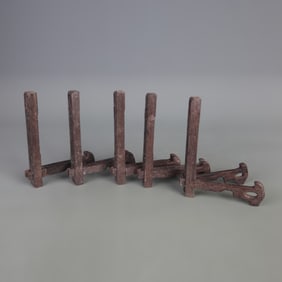 SET OF 5 WOODEN STANDS
