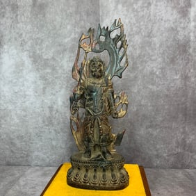 A FINE BRONZE PEACOCK YAMASHINA STATUE