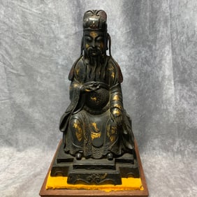 GILDED BRONZE CIVIL GOD OF WEALTH