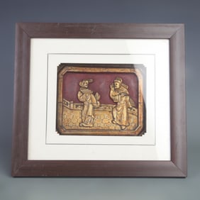 WOODCARVED WINDOW DECORATION