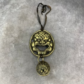 TIBETAN BUDDHIST BRONZE PENDANT