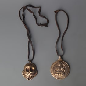 SET OF TIBETAN BUDDHIST RITUAL INSTRUMENTS