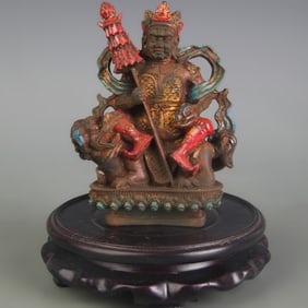 GLASS TREASURE KING BUDDHA STATUE