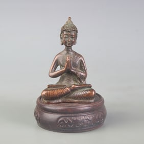 A FINE SMALL BRONZE BUDDHA STATUE
