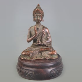 SMALL BRONZE AMITABHA BUDDHA