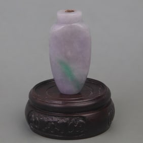 PLAIN JADEITE SNUFF BOTTLE