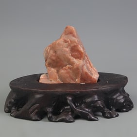 RARE STONE ORNAMENT (WITH WOODEN STAND)