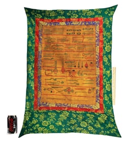 TIBETAN BUDDHIST THANGKA RITUAL IMPLEMENTS