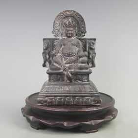 BRONZE GOD OF WEALTH BUDDHA STATUE