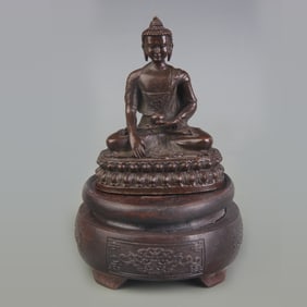 SMALL BRONZE LONGEVITY BUDDHA