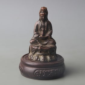 A FINE SMALL BRONZE BUDDHA STATUE