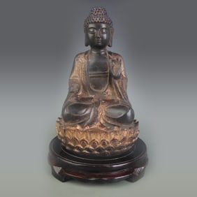 BRONZE SHAKYAMUNI BUDDHA STATUE