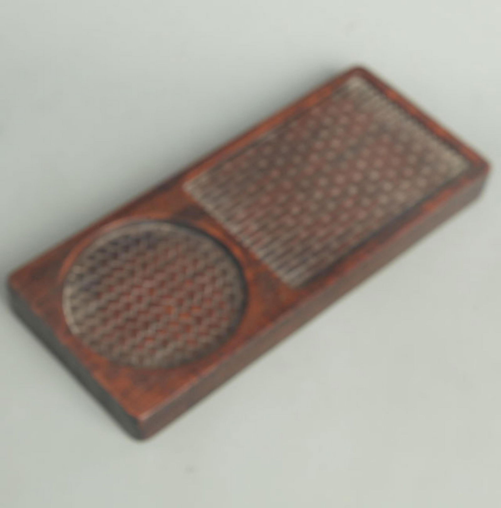 A FINE HUA LI MU MADE WOODEN TRAY: 20th Century, Long: 11.0 inch; High: 4.50 inch;
