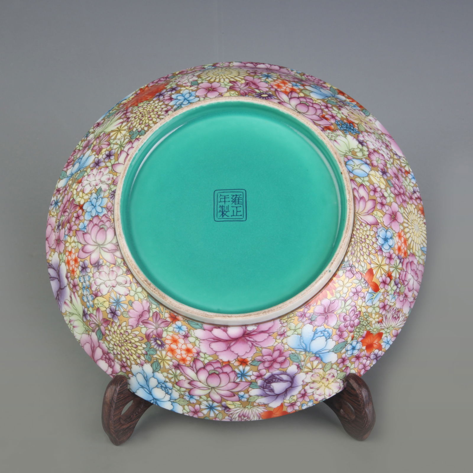 BRONZE TEAPOT WITH "YA" MARK AND AUSPICIOUS PATTERN - 3