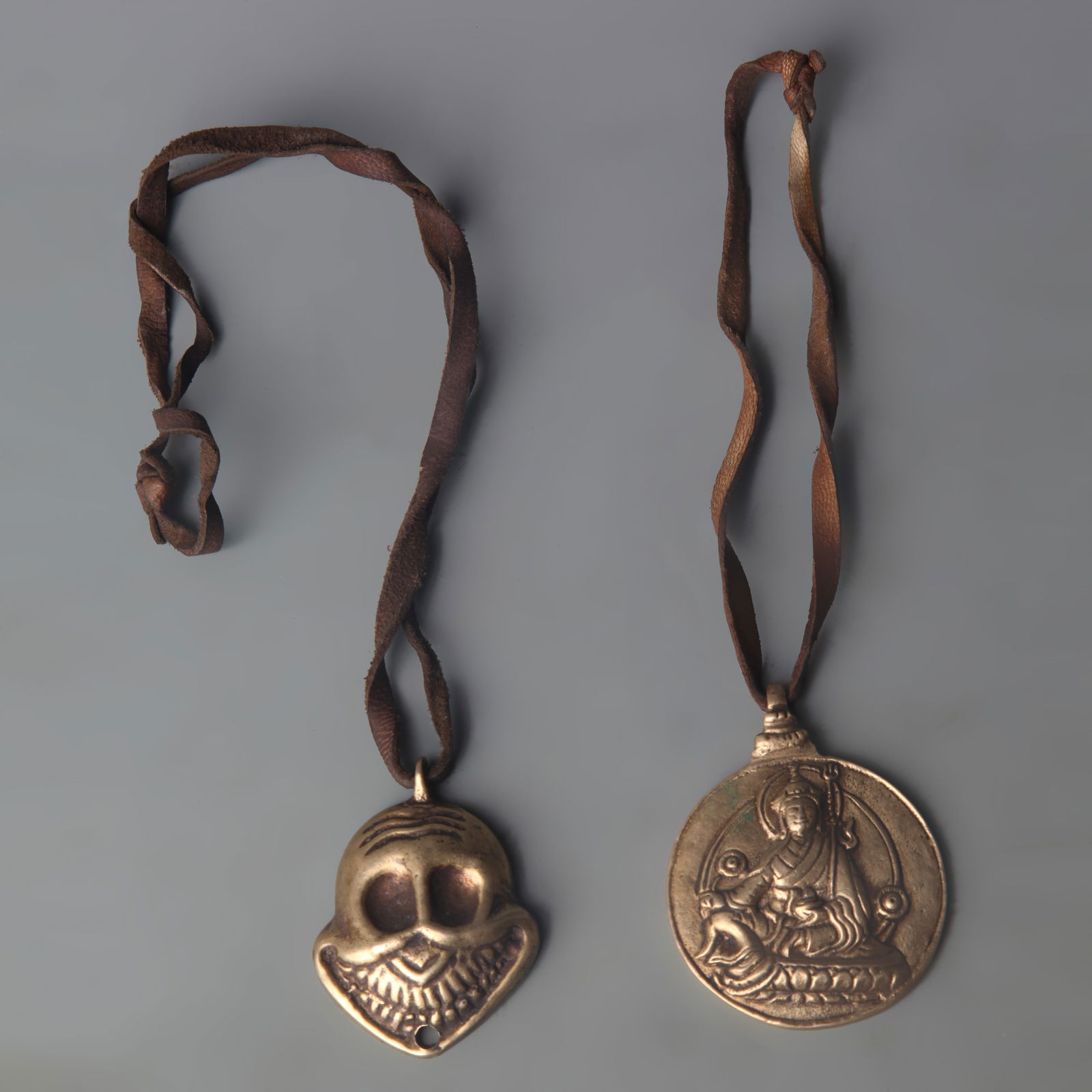 A SET OF TIBETAN BUDDHIST RITUAL OBJECTS: 20th Century; Long: 2.1 inch to 2.5 inch