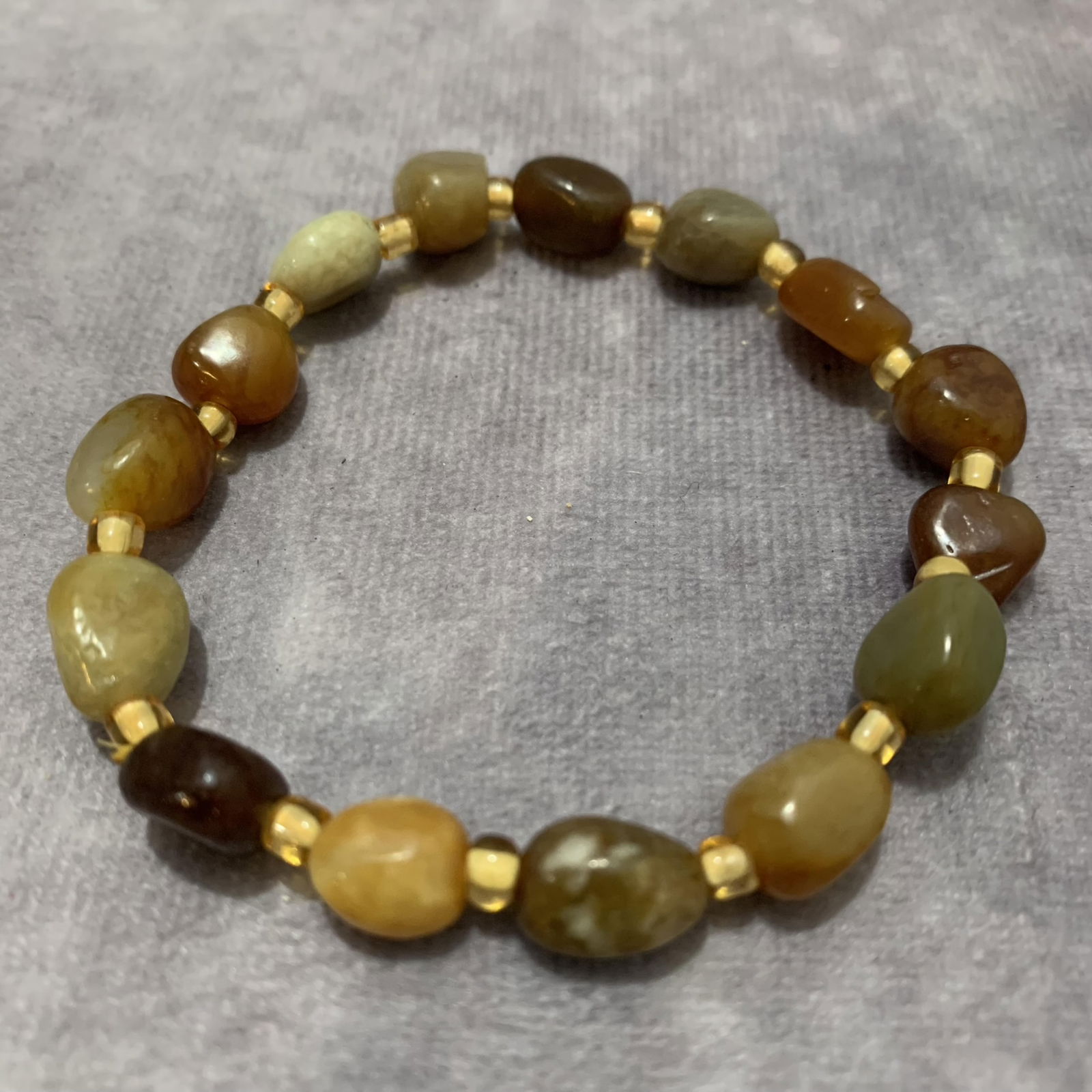 A FINE SEMI PRECIOUS GEMSTONE BRACELETS - 4