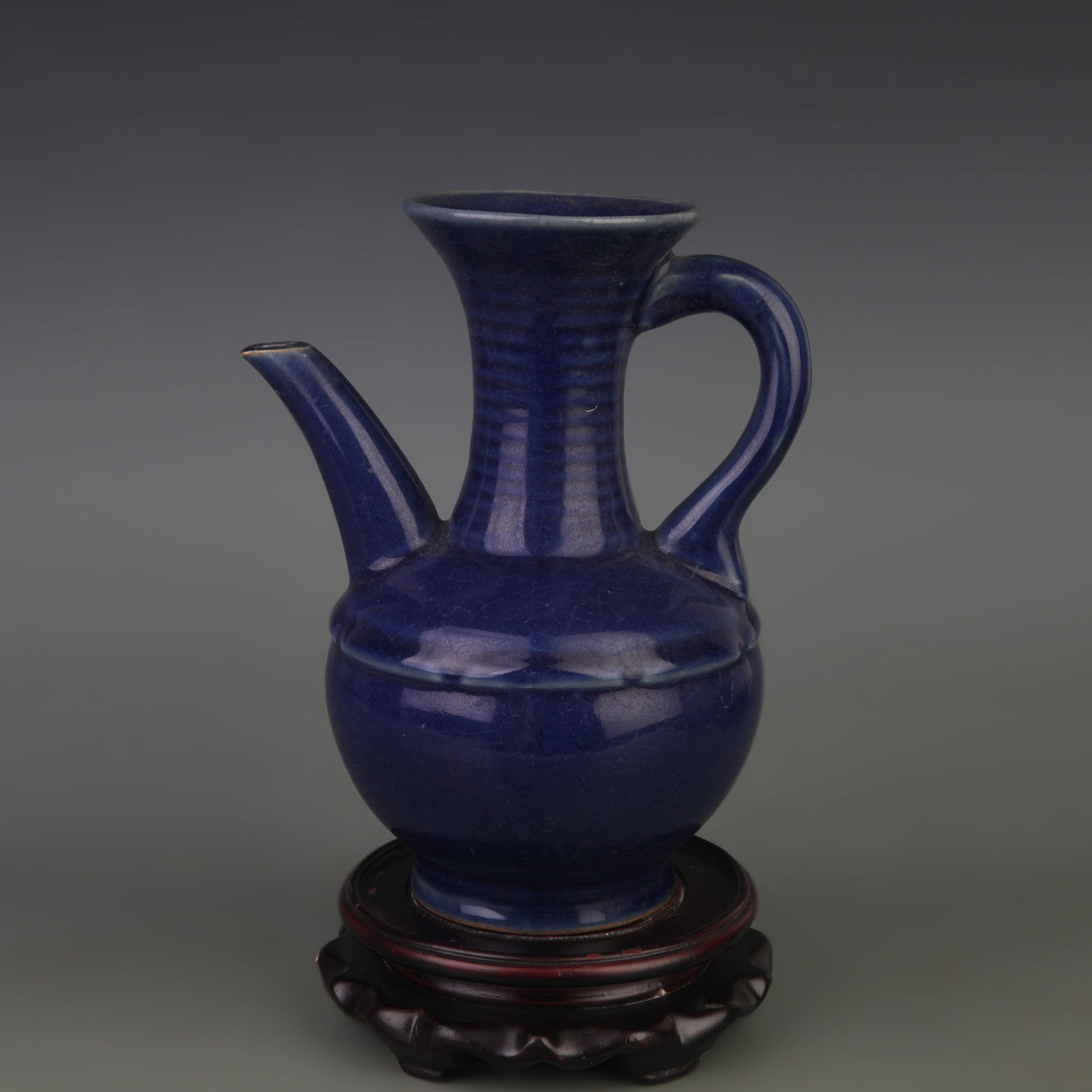 CHAI KILN BLUE GLAZED WINE EWER (1 of 5)