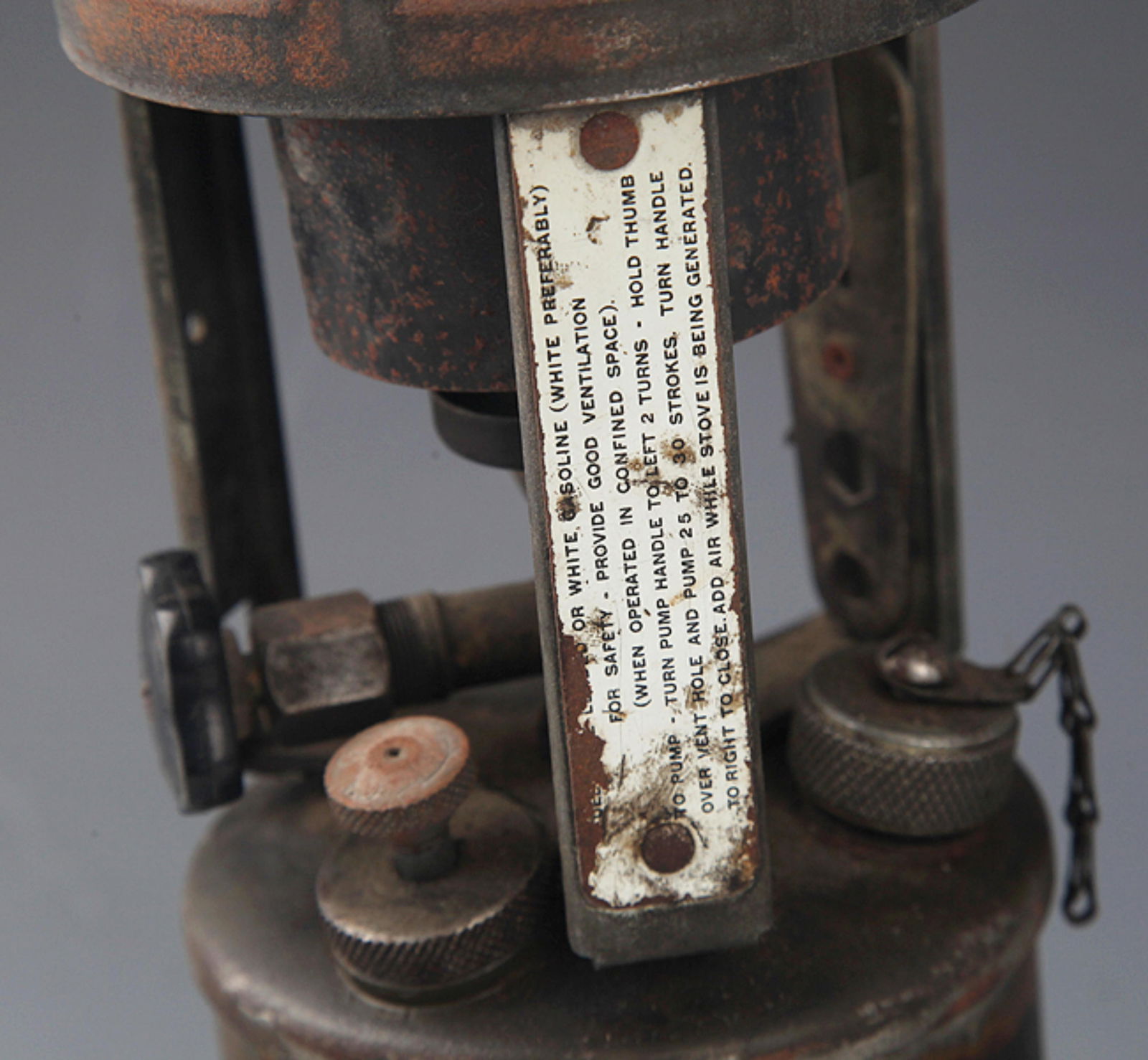 AN OLD BRONZE BURNER SET - 4