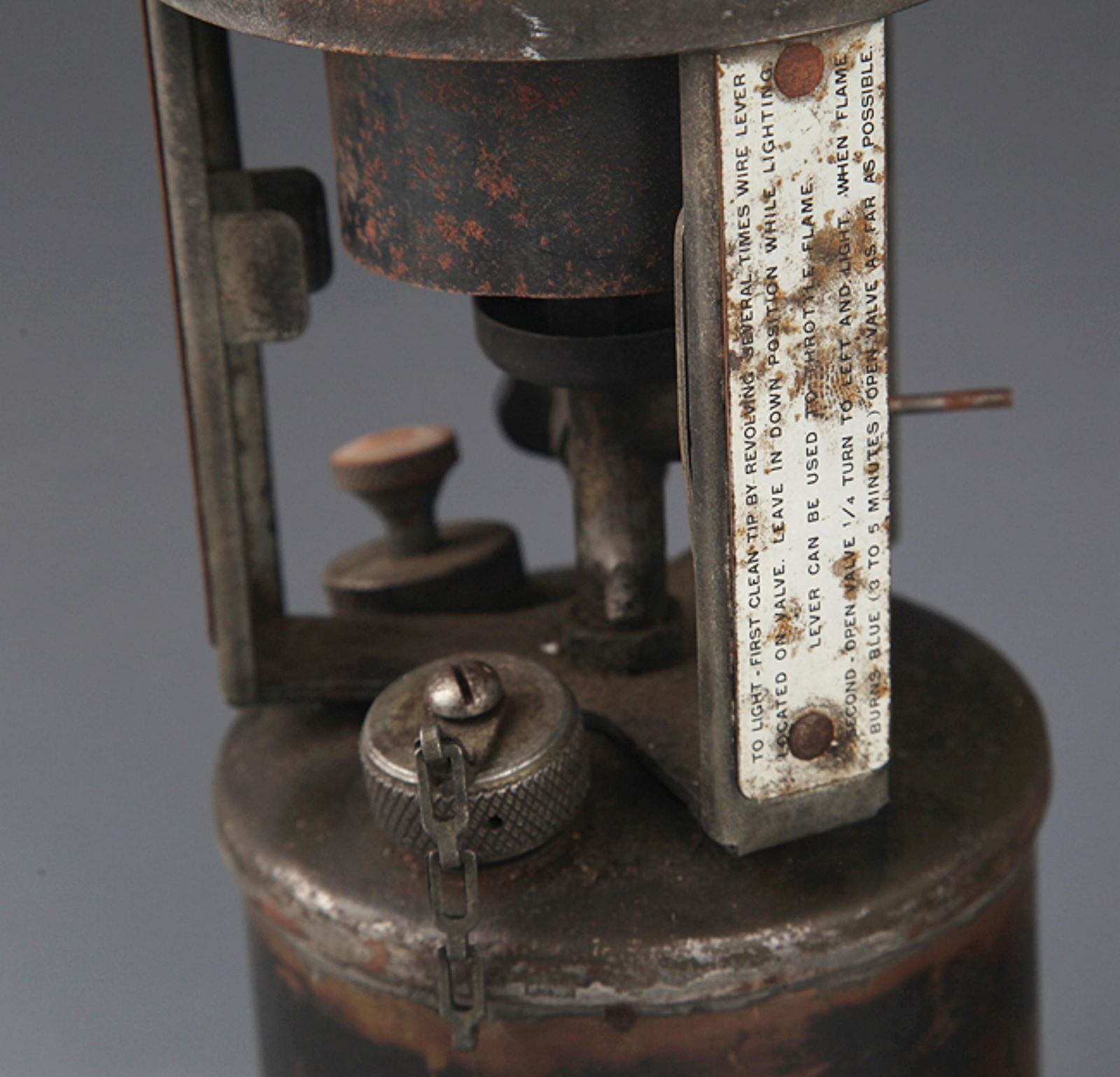 AN OLD BRONZE BURNER SET - 5