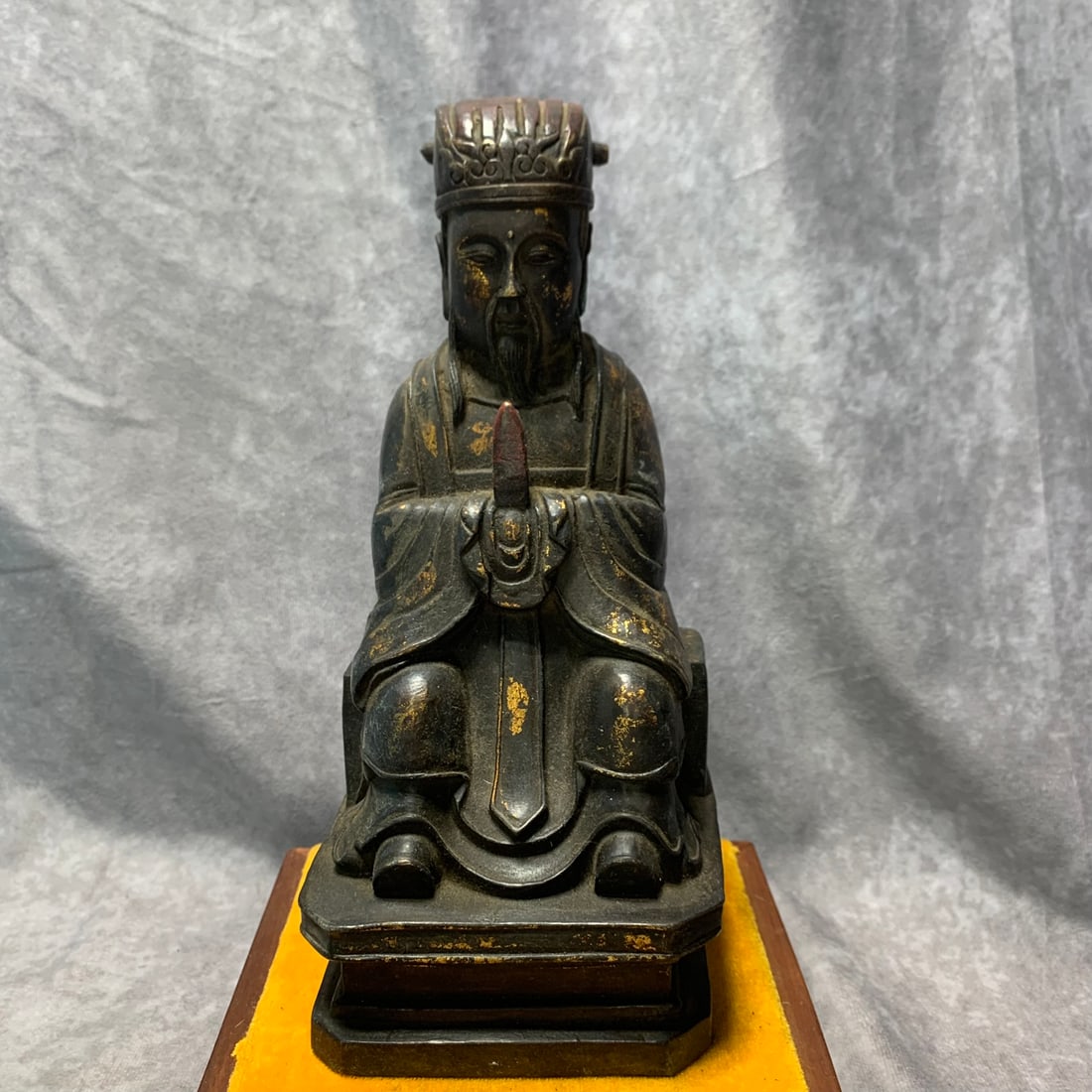 GILT BRONZE STATUE OF CIVIL GOD OF WEALTH (1 of 7)