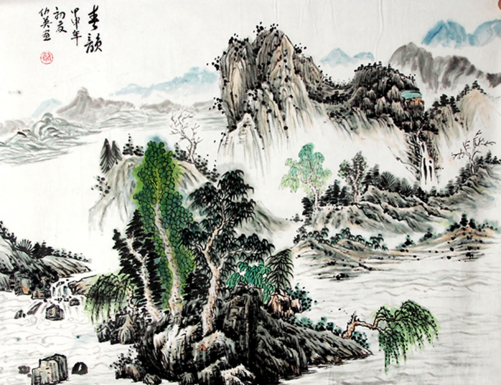 CAI ZHU YING, CHINESE PAINTING ATTRIBUTED TO (1 of 4)