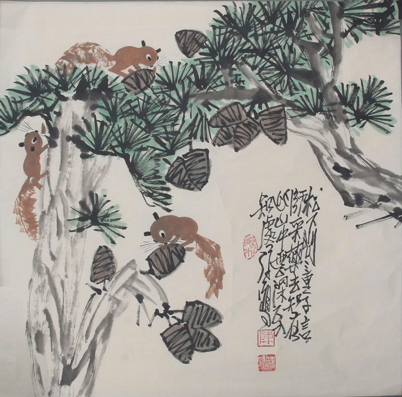 NIU CHUN WEI, CHINESE PAINTING ATTRIBUTED TO (1 of 3)